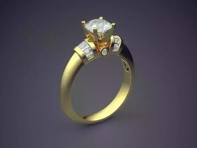 Stunning Engagement Ring with Diamonds