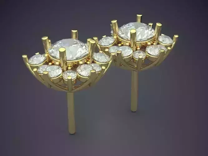 Earrings With Diamonds 1897