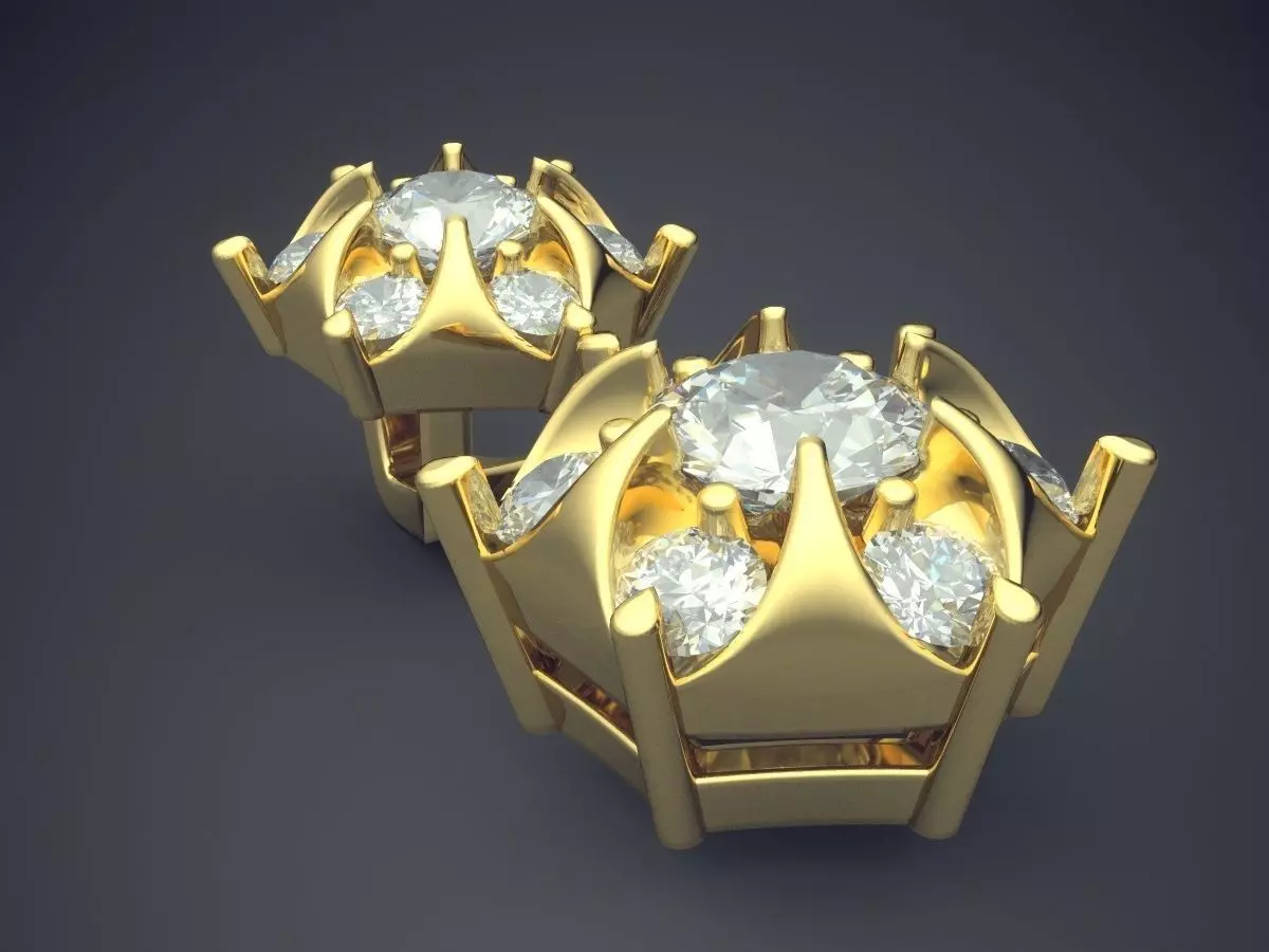 Pendant With Diamonds 1888 3D print model_0