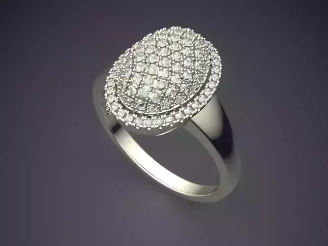 Ring With Small Diamonds 1885