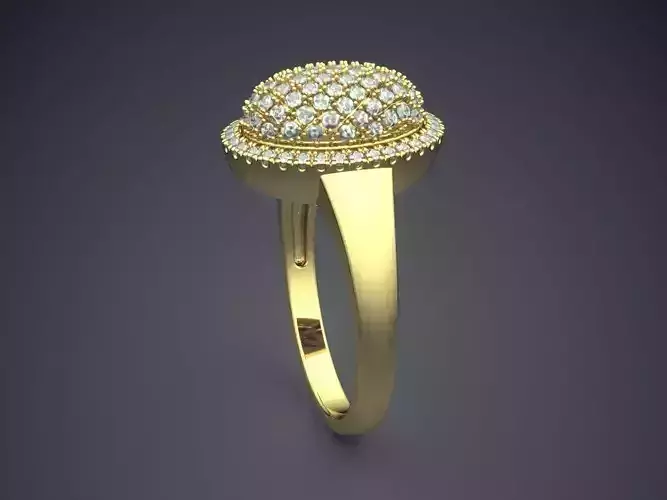 Ring With Small Diamonds 1885