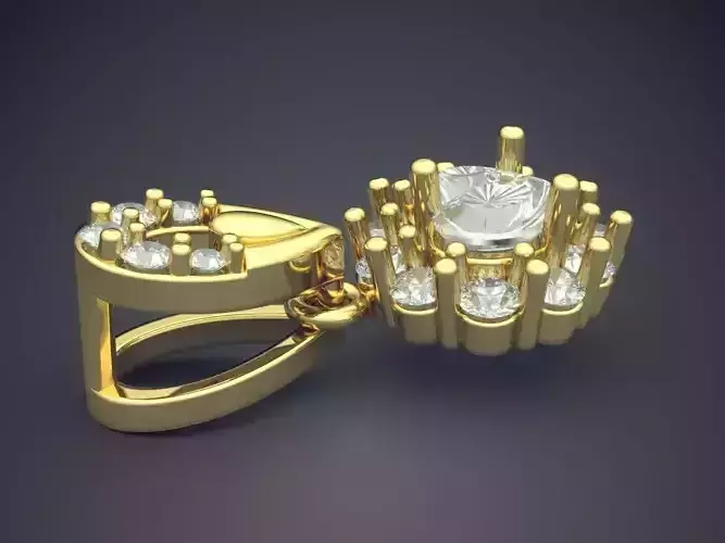 Luxurious Pendant With Diamonds 1877