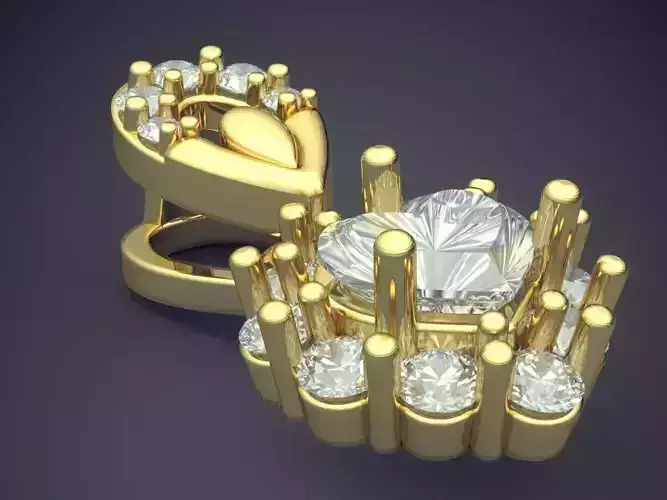 Luxurious Pendant With Diamonds 1877