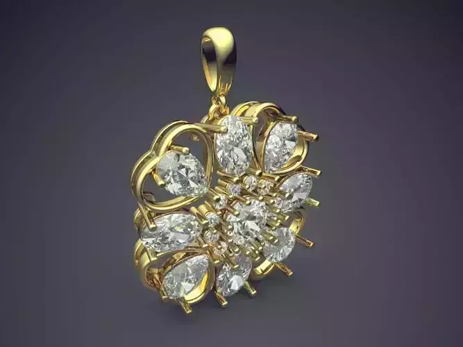 Pendant With Diamonds 1866