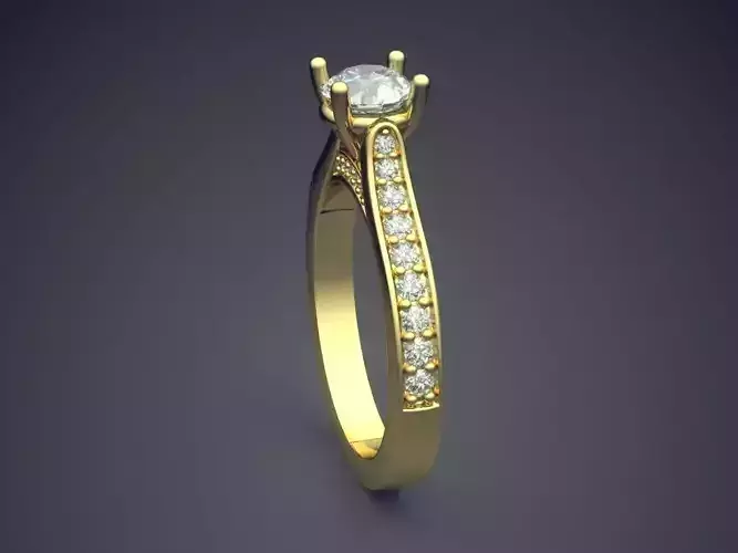 Ring With Diamonds 1861
