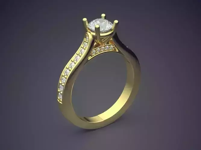 Ring With Diamonds 1861
