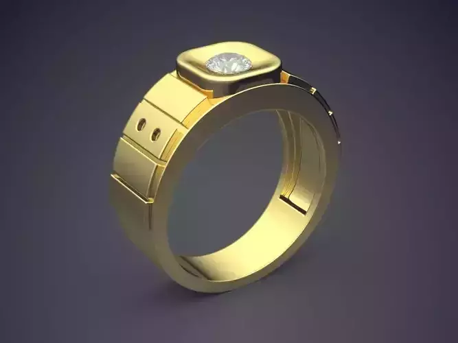 Elegant Fancy Thick Man Ring