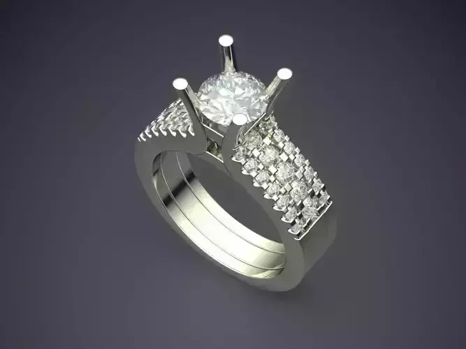 Ring With Diamonds 1828