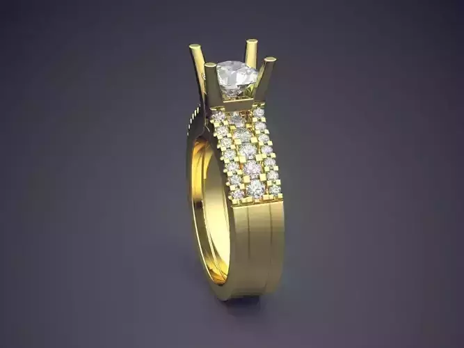 Ring With Diamonds 1828
