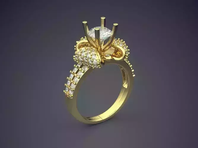Elegant Luxurious Diamond-Ring for Engagement