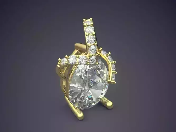 Precious Unique Glamorous Diamond-Pendant