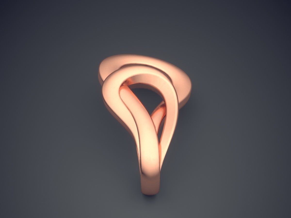 Unique Futuristic Raindrop-Shaped Pendant 3D print model_2
