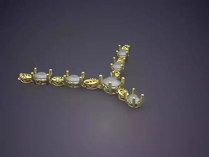 Amazing Detailed Diamond Necklace for Women