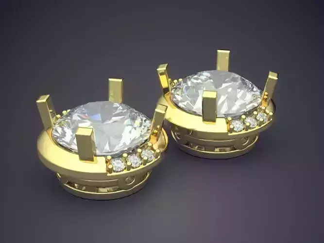 Earrings With Diamonds 1788