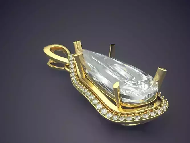 Pendant With Big Diamond 1771