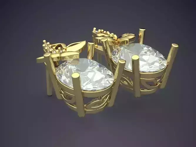 Earrings With Diamonds 1706