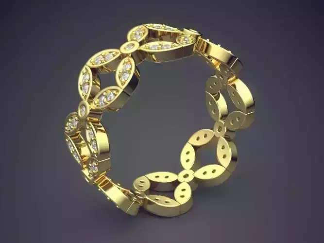 Unique Ring With Small Diamonds 1693