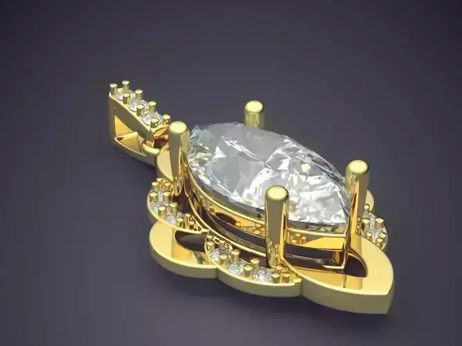 Pendant With Diamonds 1673