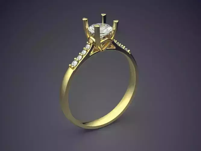 Ring With Diamonds 1669