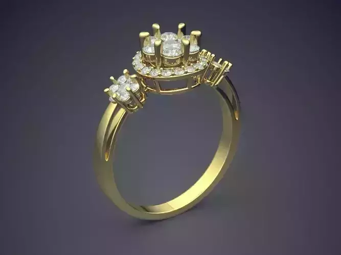 Dainty Engagement Ring