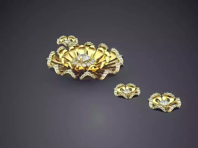 Unique Pendant With Diamonds1657