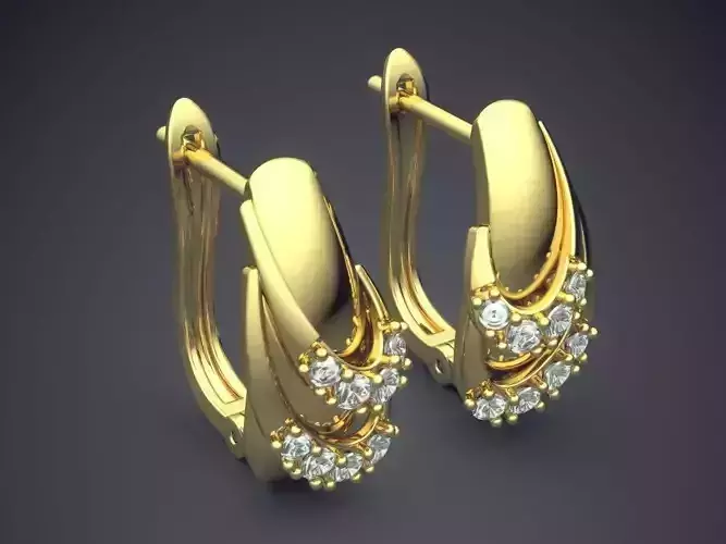 Earrings With Diamonds 1646