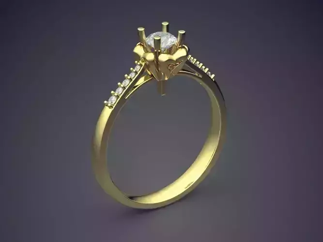 Thin Wedding Ring With Small Diamonds 1641