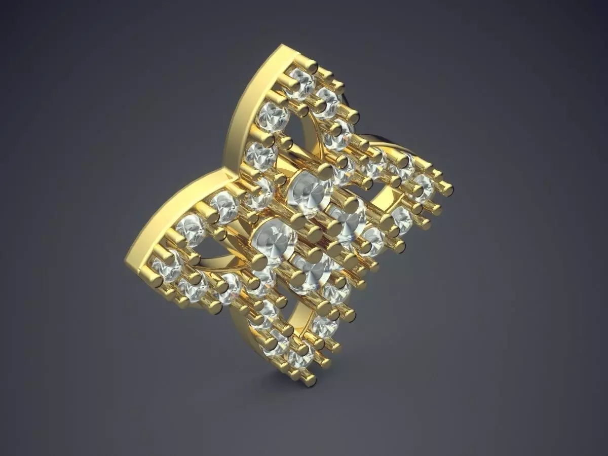 Pretty Unique Shape Pendant 1635 3D print model_0