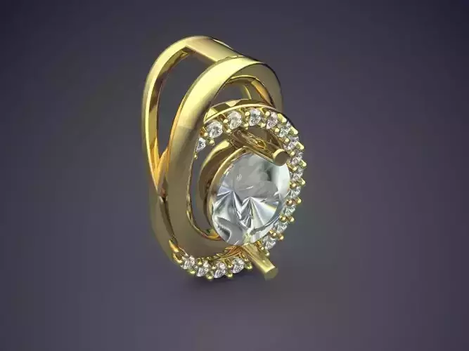 Pendant With Diamonds 1631 3D print model