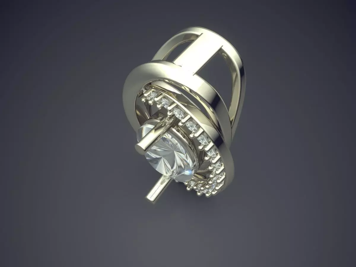 Pendant With Diamonds 1631 3D print model_1