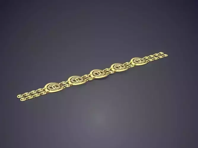 Bracelet With Diamonds 163 3D print model