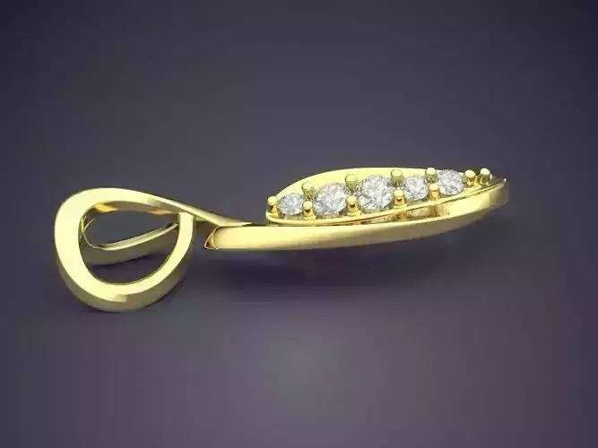 Unique Pendant With Diamonds 1611
