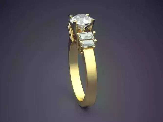 Ring With Diamonds 1608