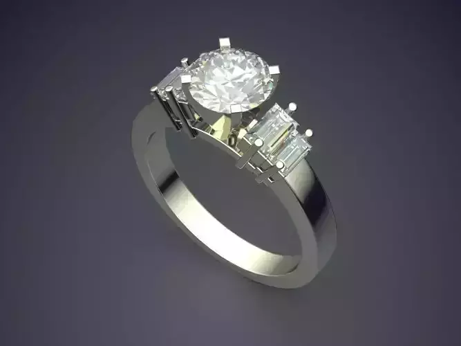 Ring With Diamonds 1608