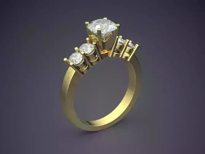 Elegant Luxurious Diamond-Ring for Engagement 1606