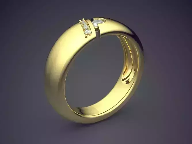Thick Wedding Ring 1596
