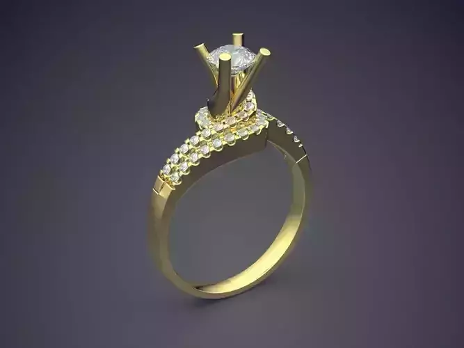 Dainty Wedding Ring With Diamonds 1591
