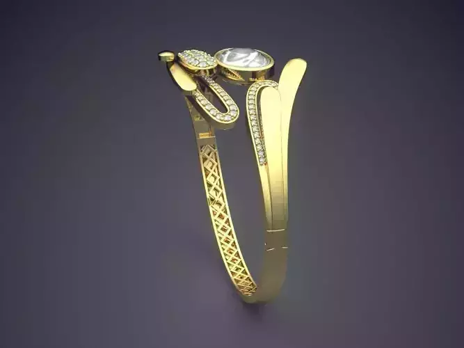 Thin Detailed Ring With Diamonds 1587