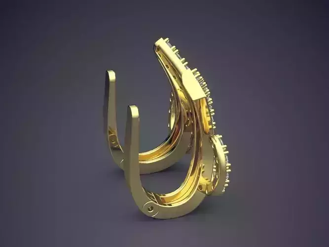 Unique Earrings With Small Diamonds 1586