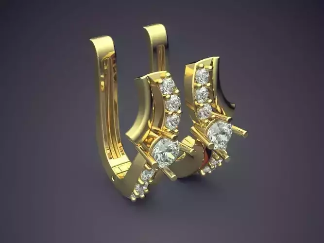 Simple Design Earrings 1575