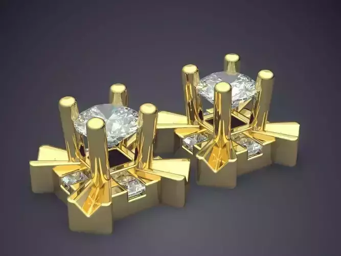 Earrings With Diamonds 1564