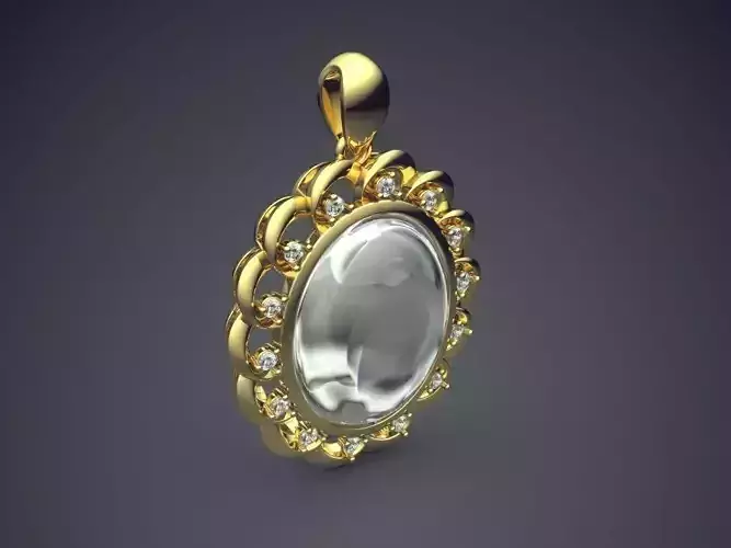 Classy Vintage Pearl Pendant 1555