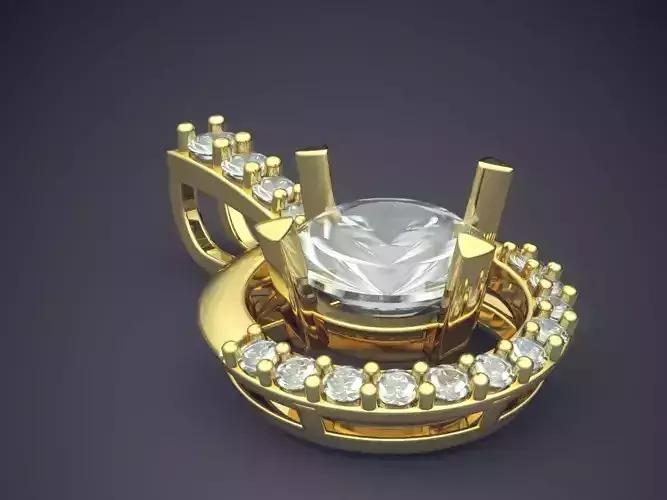 Pendant With Diamonds 1549 3D print model