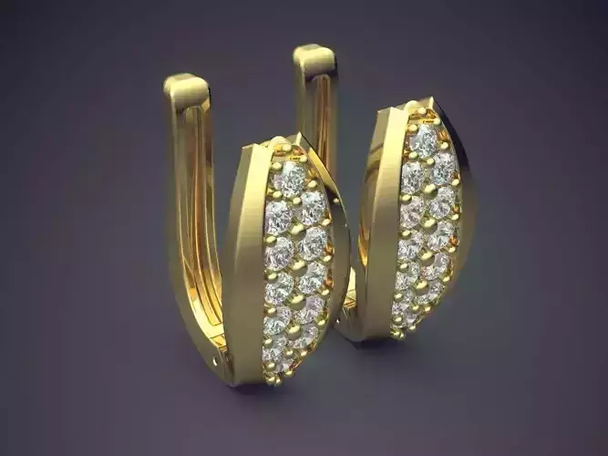 Earrings With Small Diamonds 1542