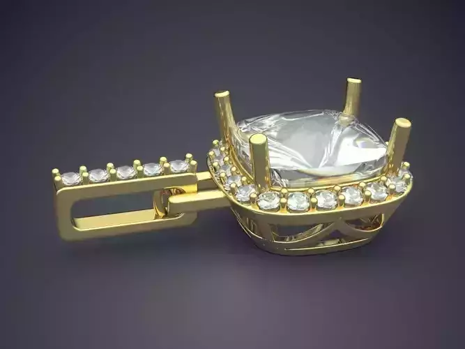 Luxurious Pendant Full Of Diamonds 1535