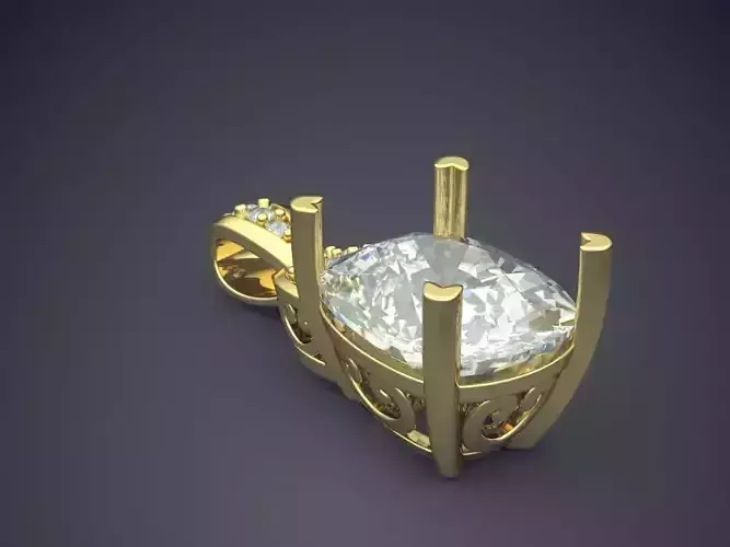 Elegant Pendant With Diamonds 1531