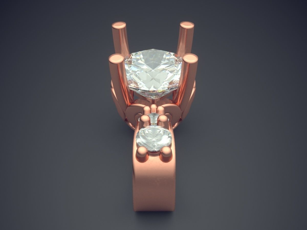 Classic Minimal Crystal Pendant 1527 3D print model_2