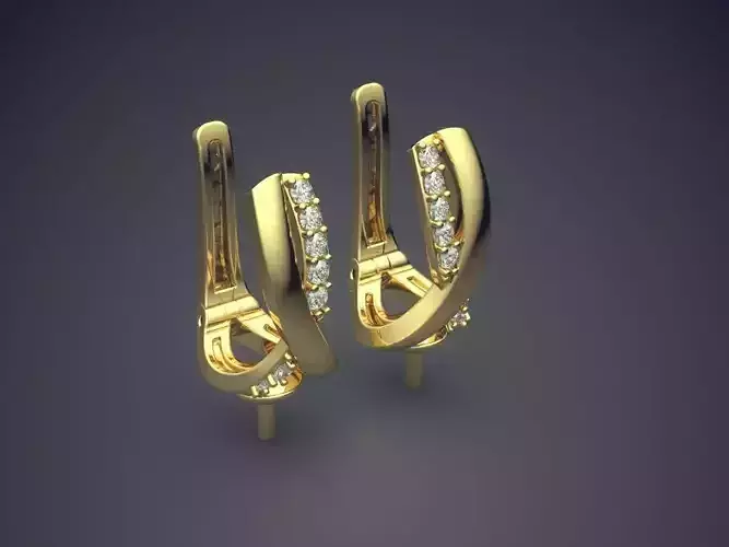 Stunning Earrings with Gemstones 1526