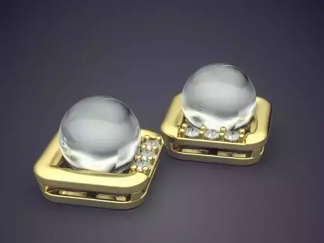Luxurious Earrings With Pearl 1522