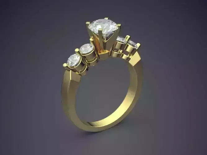 Ring With Diamonds 1512